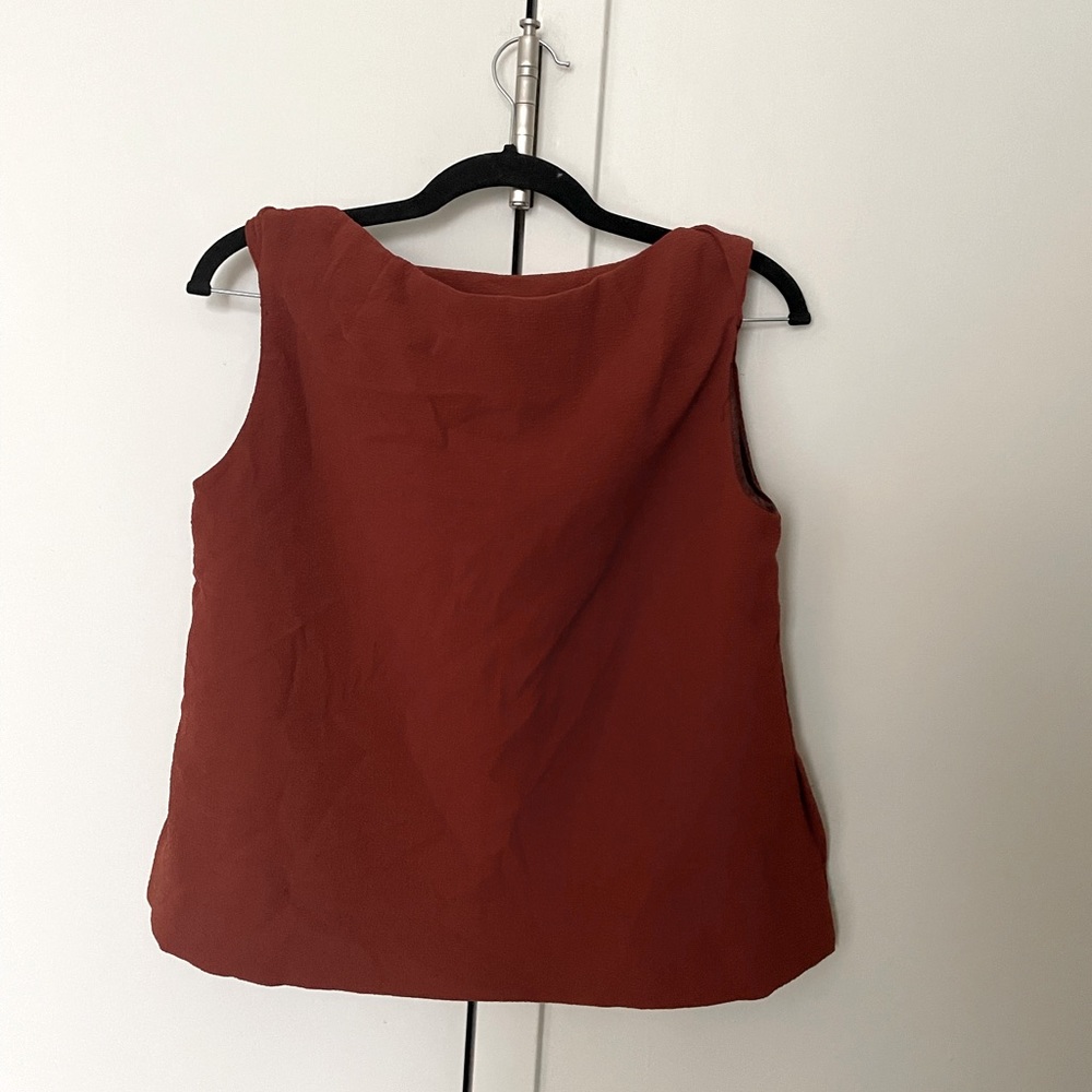 M.m LaFluer the Sadie set - top and skirt in rust